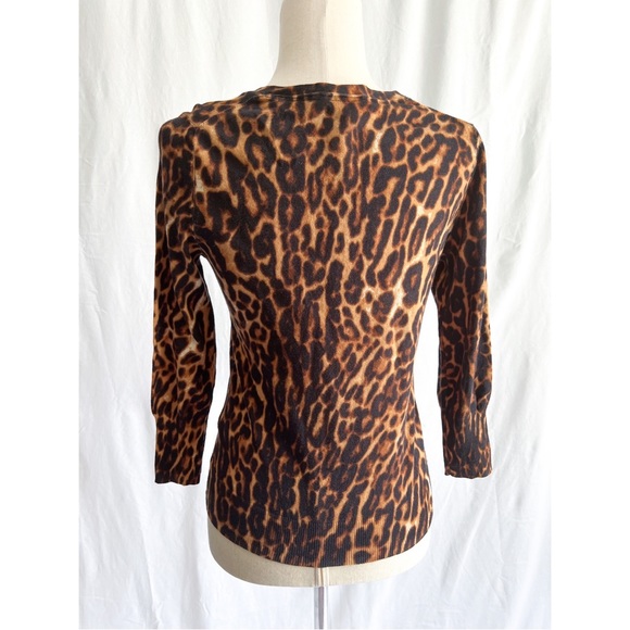 NWT Lucky Brand XS Cheetah/Leopard Print Button-down Shirt - Picture 2 of 5
